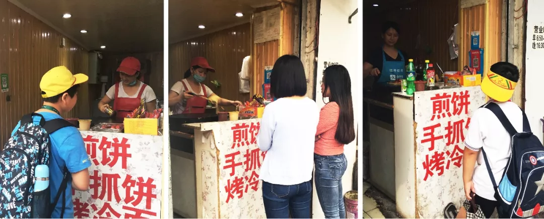 络绎不绝的人群中小学生成了主力军