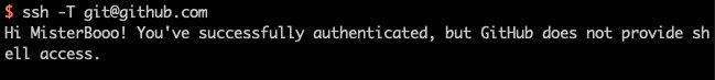 ssh -T