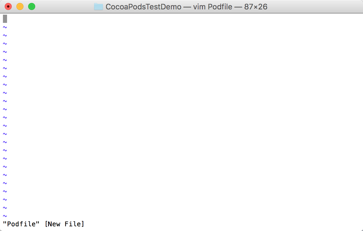 指令 vim Podfile 后跳转界面 .png