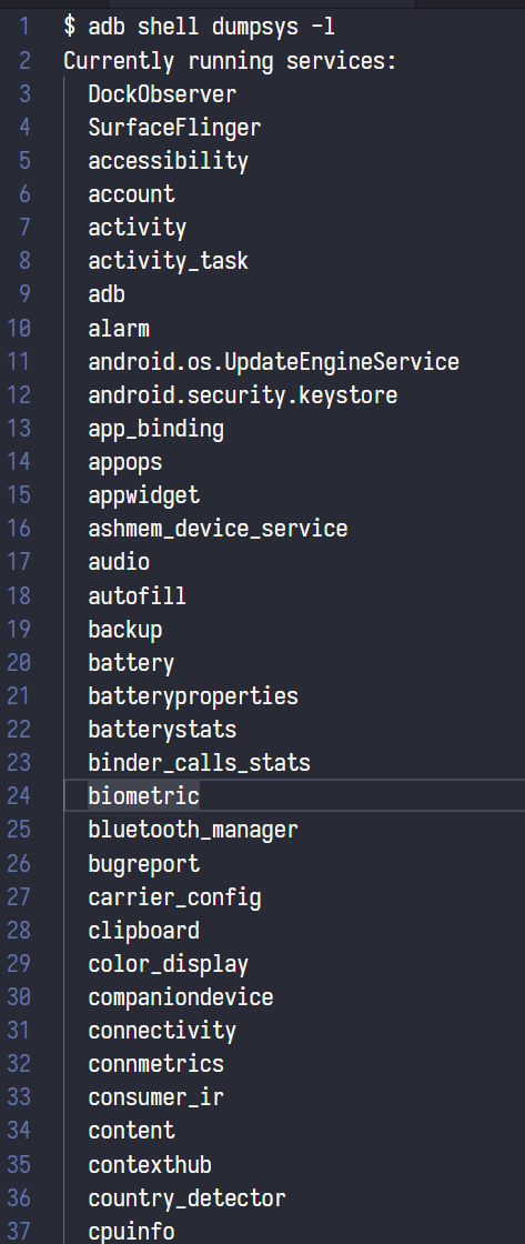 dumpsys cpuinfo output dumpsys cpuinfo output