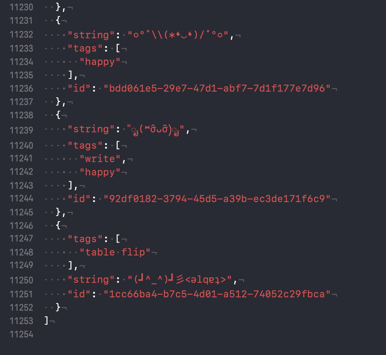 kaomoji.json