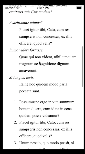 SwiftUI 富文本组件之支持显示HTML各类标签RichText