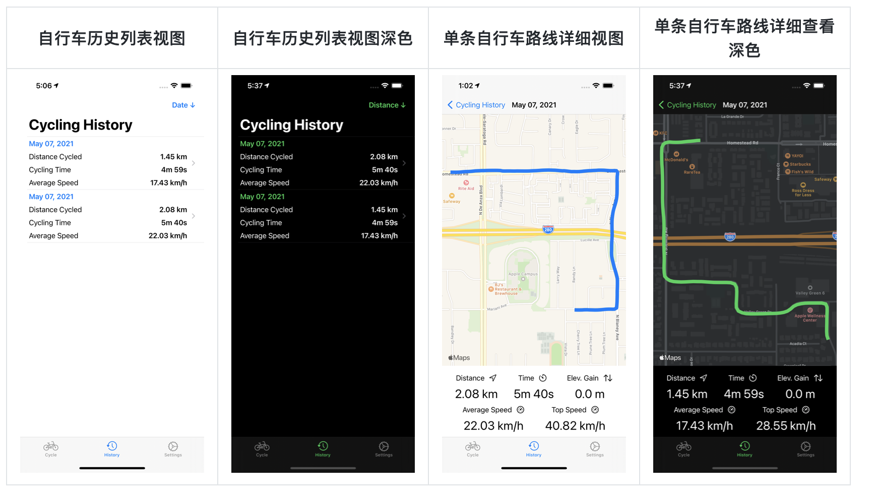 SwiftUI 运动类完整项目之 自行车运动App具有实时路线跟踪