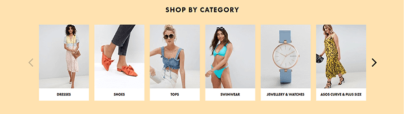 在线商店产品缩略图
